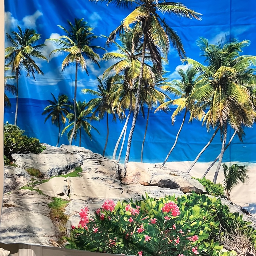 🌴 100% Polyester Tropical Tapestry 🌴 - Picture 2 of 6